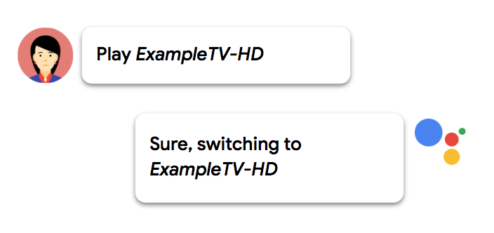 Using voice to switch TV channels