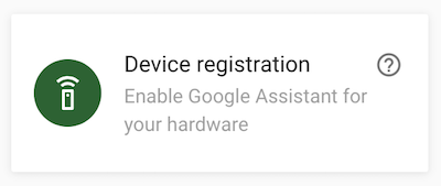 Device registration