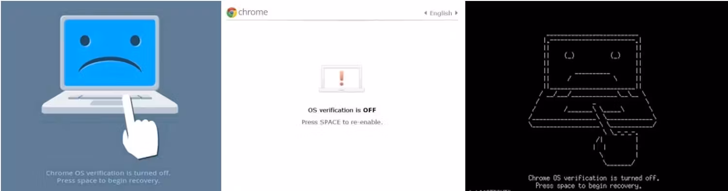 2: Pantallas de confirmación del modo de desarrollador
