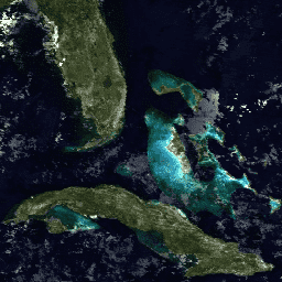 Imagen de muestra de MODIS/061/MOD09A1