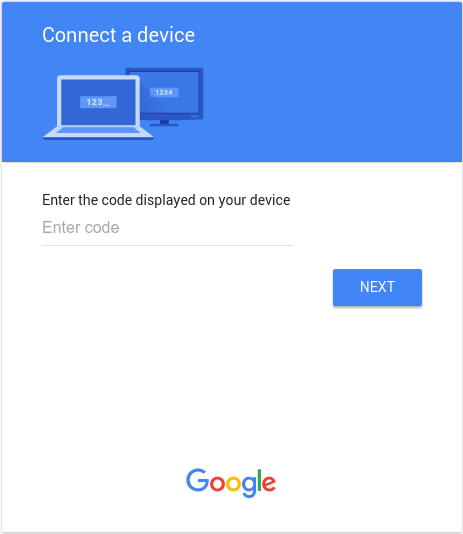 Conecte um dispositivo digitando um código