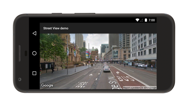 Demostración de panorámica de Street View