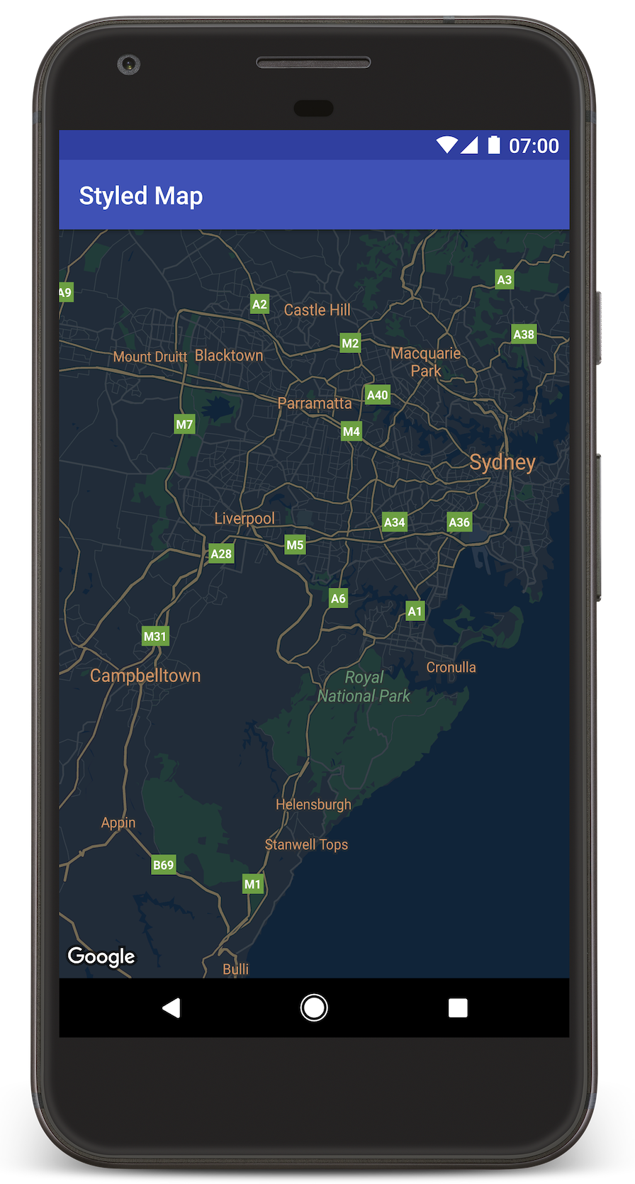 スタイル付き地図を追加する Maps Sdk For Android Google Developers