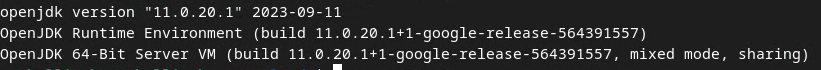 verificando a versão java jre usando java\n--version