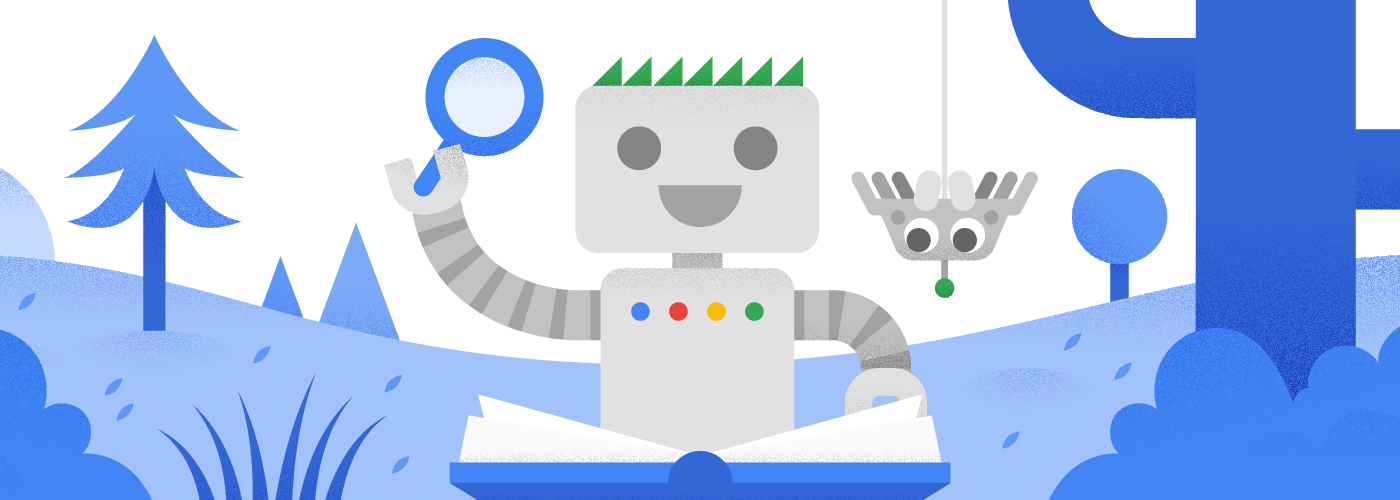 El robot de Google lee un libro junto a su nuevo amigo arácnido