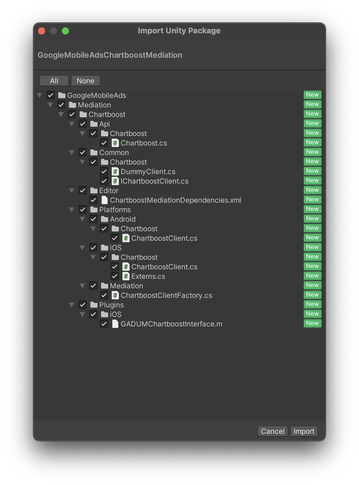 Mengimpor dari Unity