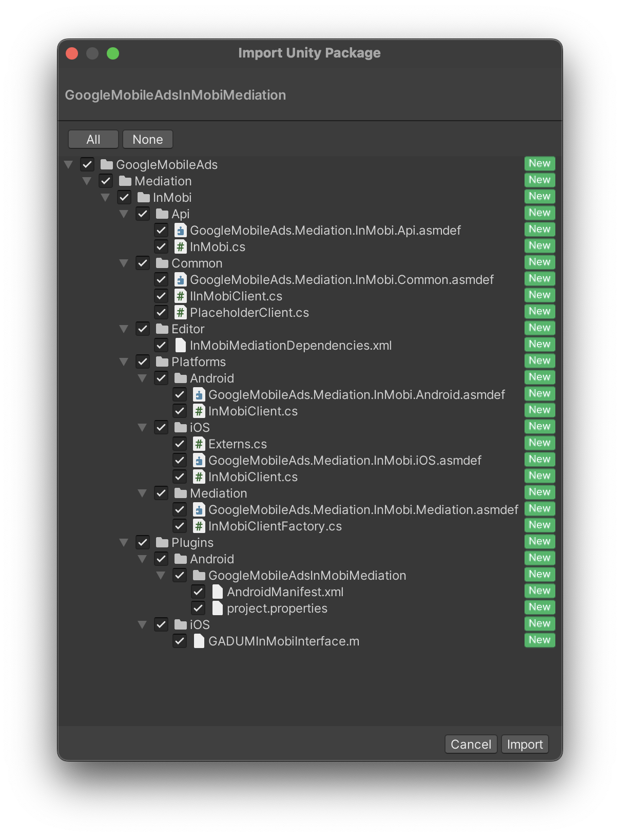 Unity&#39;den içe aktarma