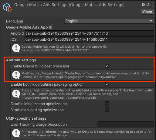 Gradle-Build-Postprozessor aktivieren