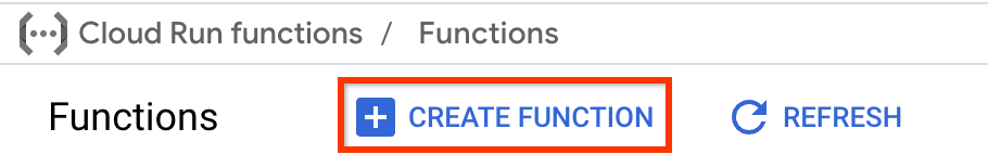 「Create function」按鈕