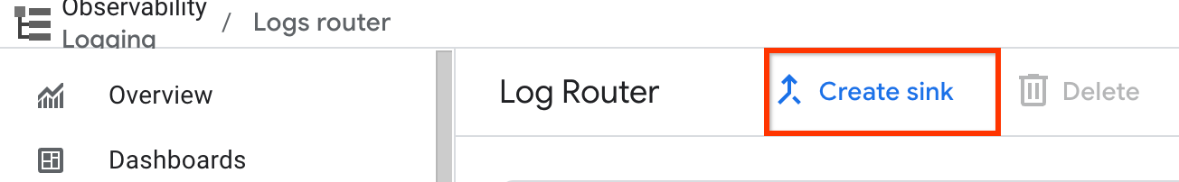 Botão "Criar coletor"