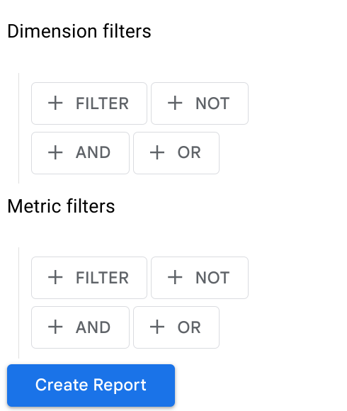 Configuração do relatório do complemento das Planilhas Google para o Google Analytics, parte 3