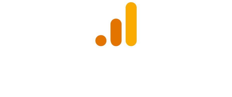 Logo di analytics verticali per sfondi scuri