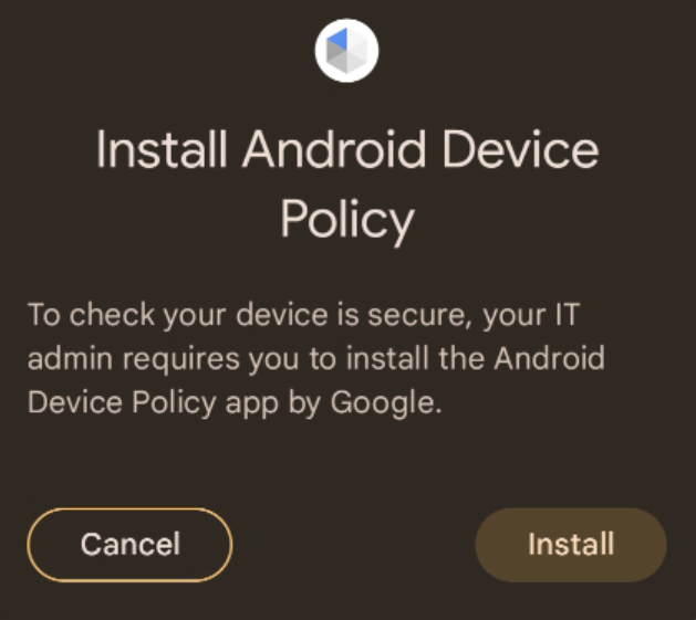 Android Device Policy 설치