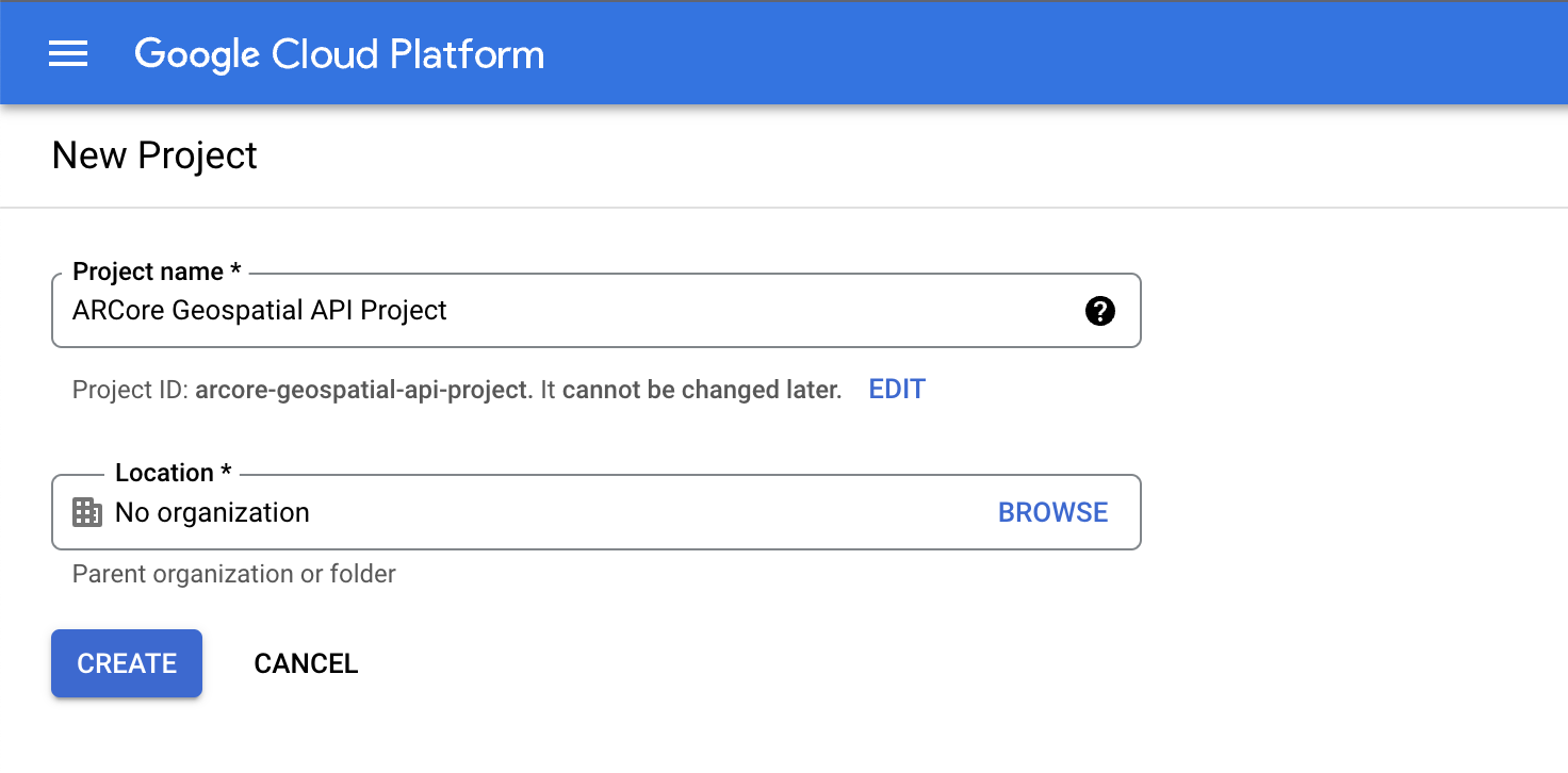 יצירת פרויקט של Google Cloud