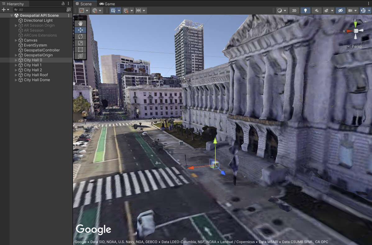 সিটি হল প্লাজায় জিওস্পেশিয়াল অ্যাঙ্কর Geospatial Anchor in City Hall Plaza
