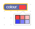 Editor de campo de cores personalizado