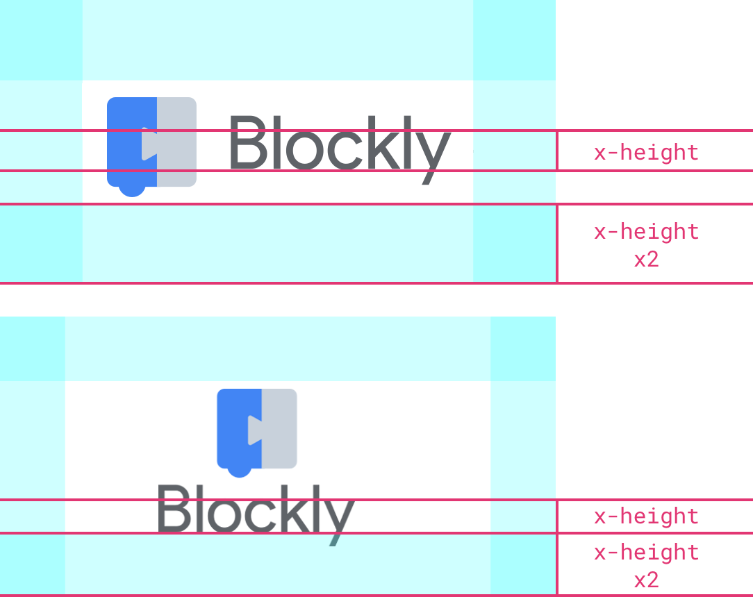 Logoyu doldurmak için yükseklik referansları