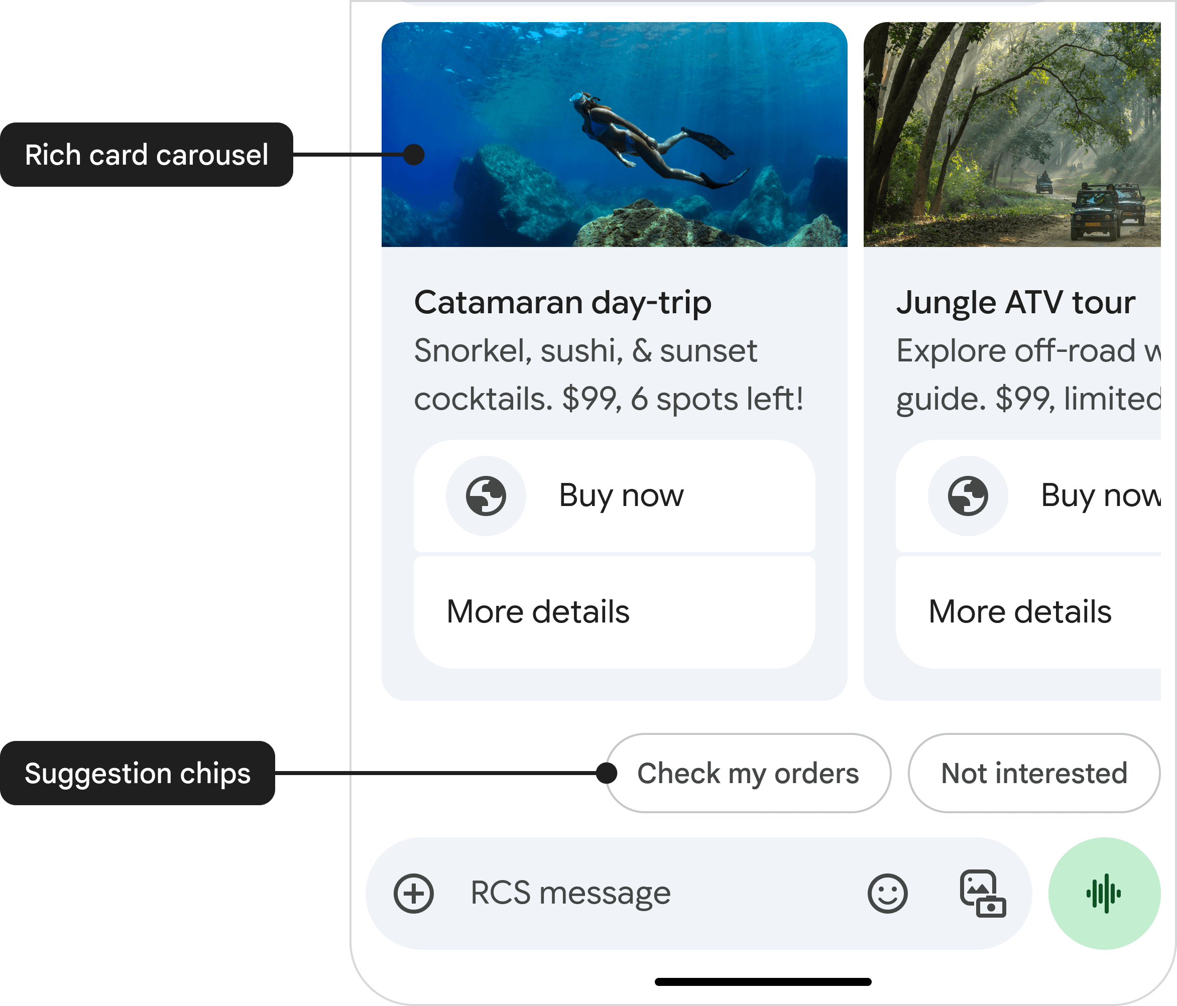 包含建议芯片的轮播式复合信息卡