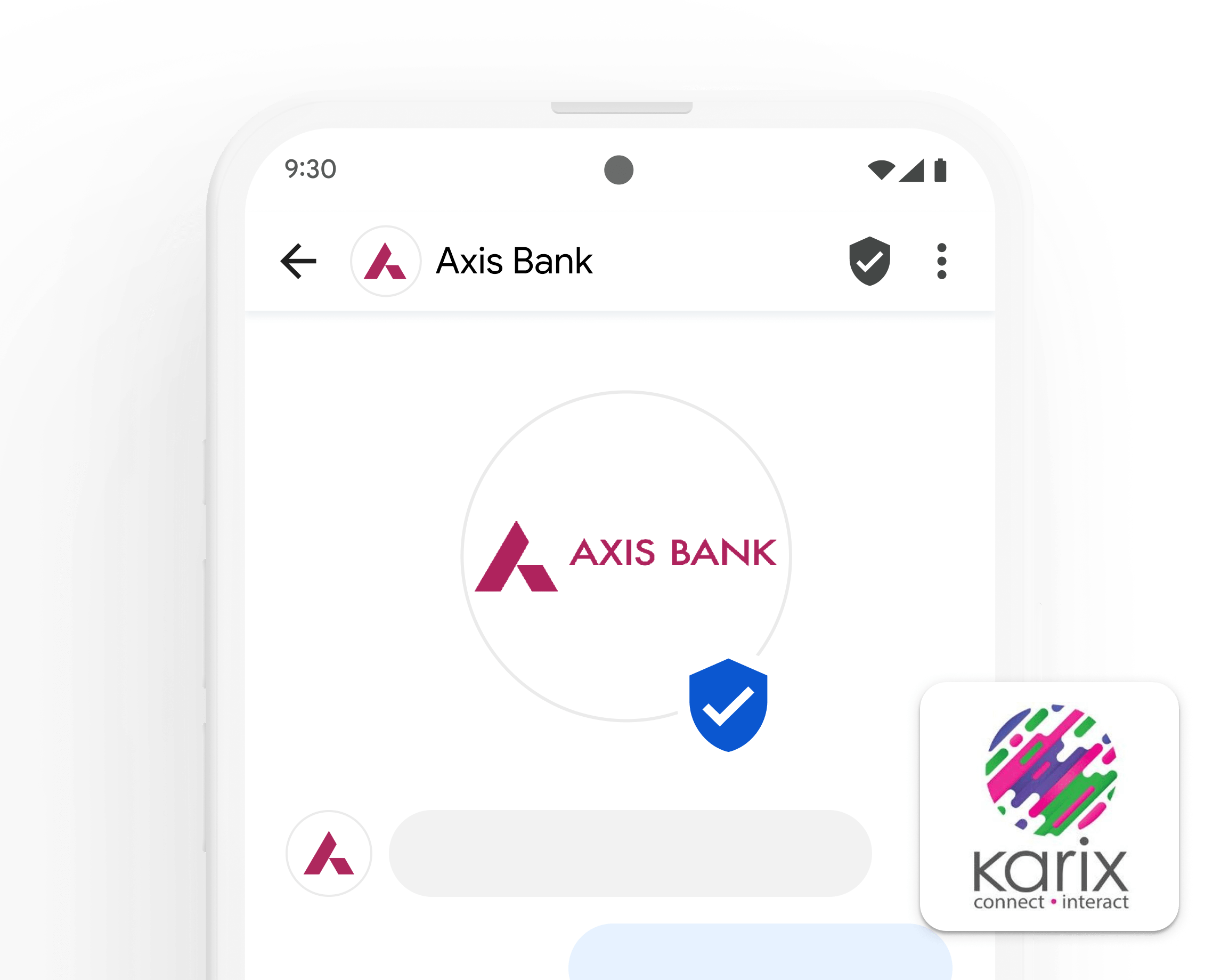 Axis Bank RCS 消息功能