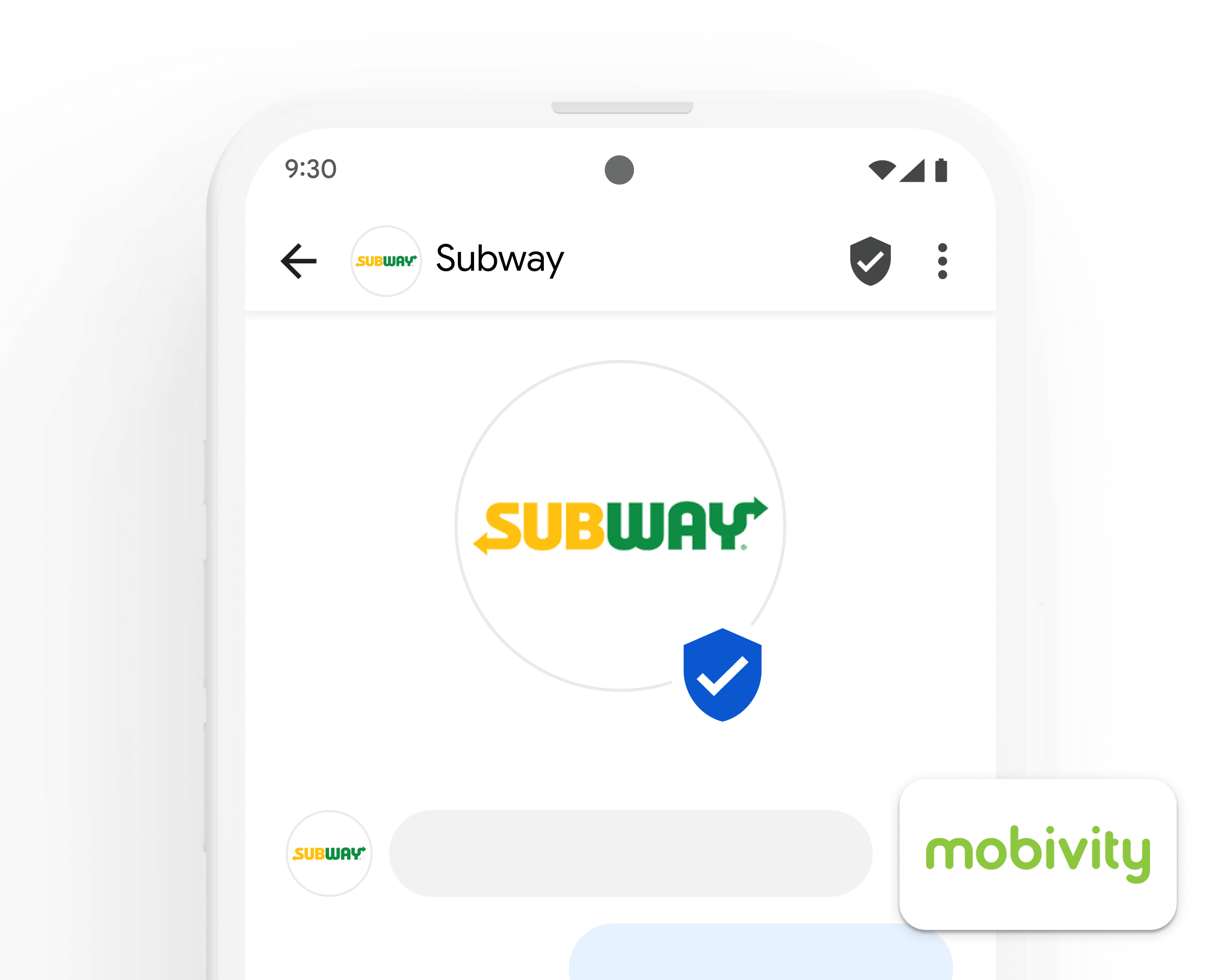 المراسلة عبر خدمات الاتصالات التفاعلية (RCS) من Subway