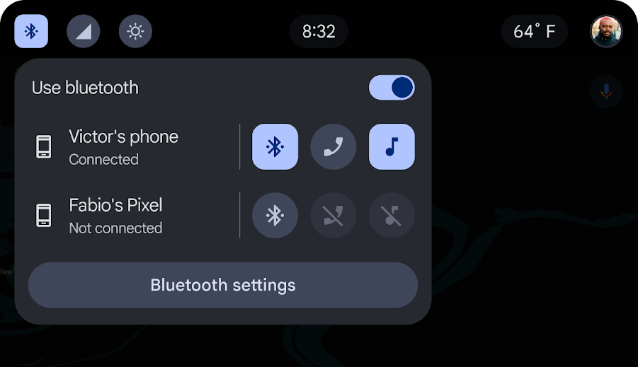 Commandes Bluetooth