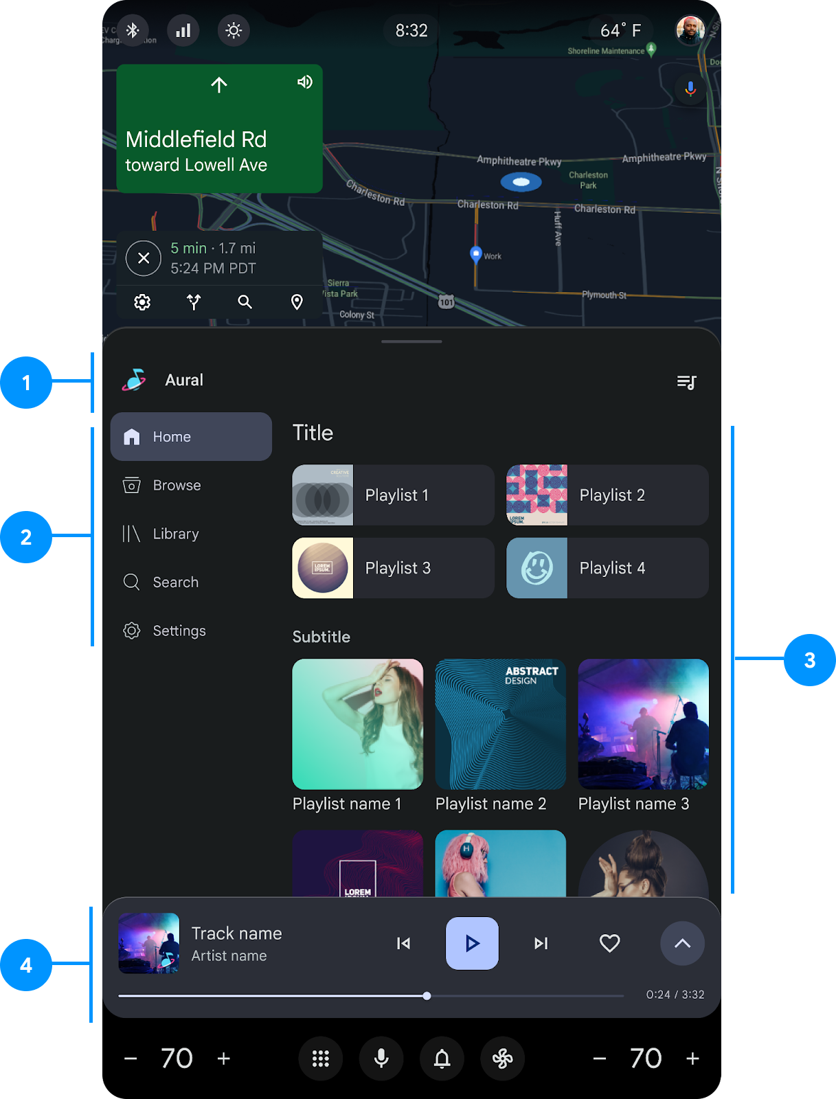 System app template components