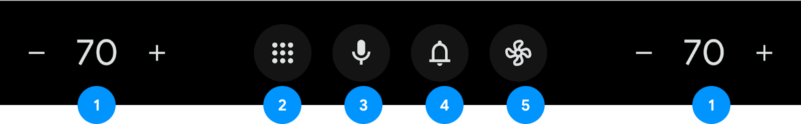 System navigation bar elements