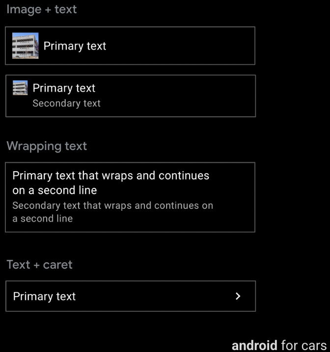 4 examples of rows