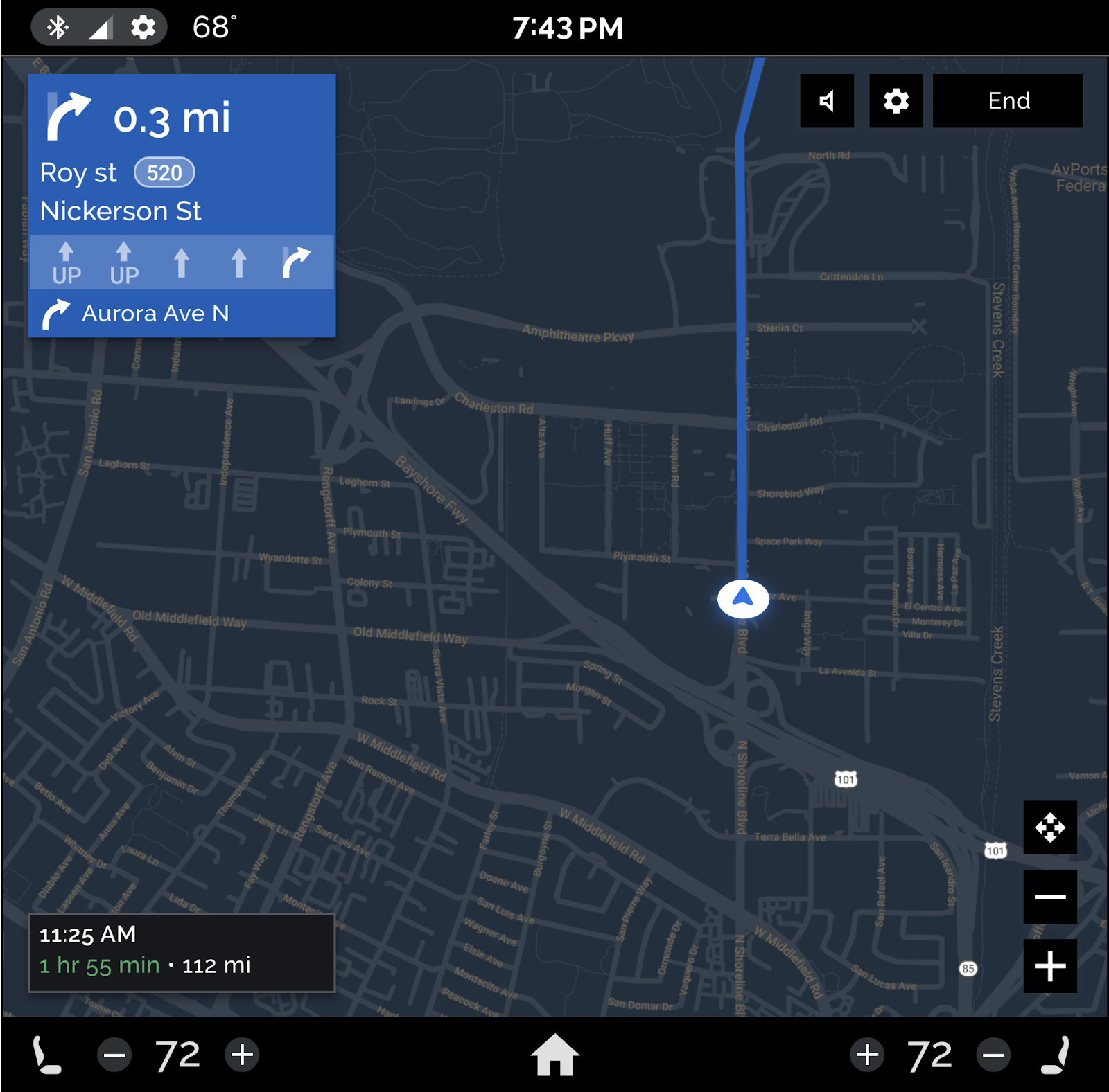 Gece navigasyonu için OEM özelleştirme örneği