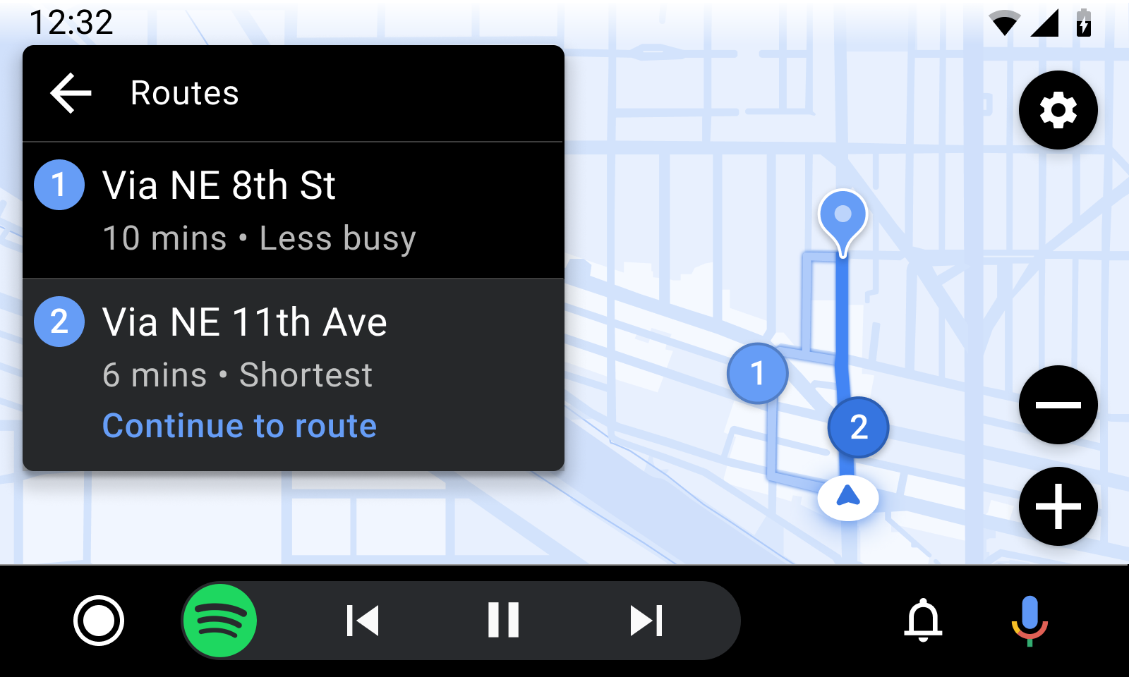 Template Pratinjau Rute dengan daftar lokasi