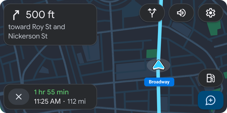 Новое навигационное приложение с инструкциями по маршруту.