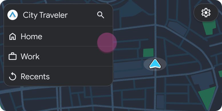 Plantilla de panel incluida en la plantilla Mapa y contenido