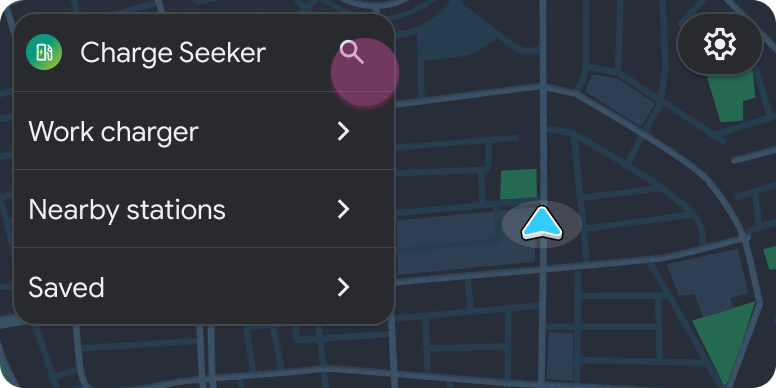 Plantilla de lista incluida en la plantilla Mapa + Contenido con Cargador de trabajo, estaciones cercanas y sublistas guardadas