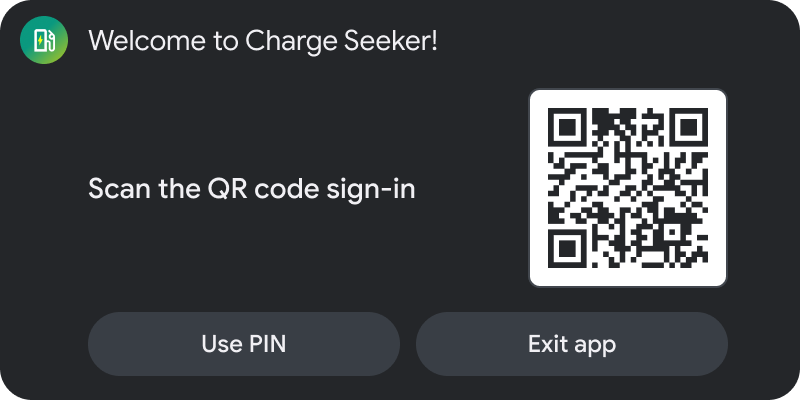 Fazer login com um QR code