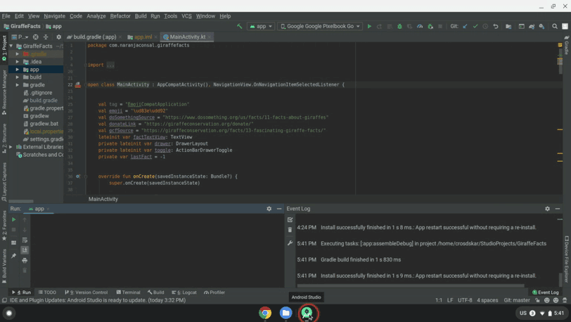 Connect to the device through ADB in Android Studio