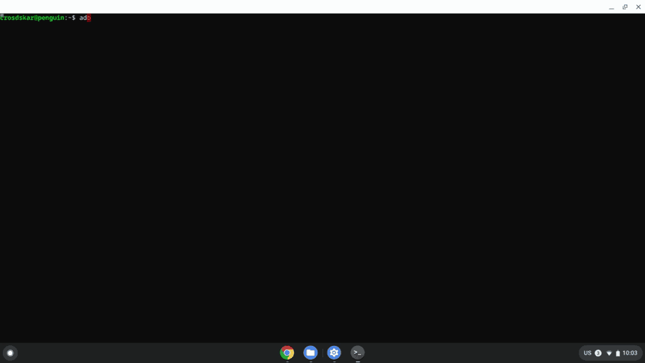 Instalar o app no terminal
