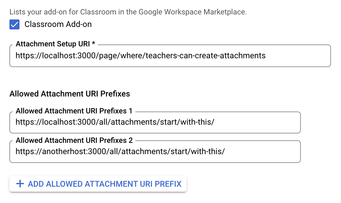 Configuración del URI de iframe