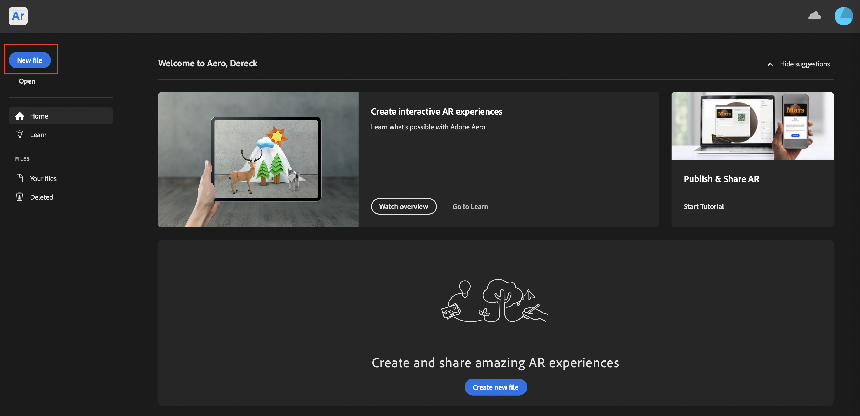 नई फ़ाइल बनाना