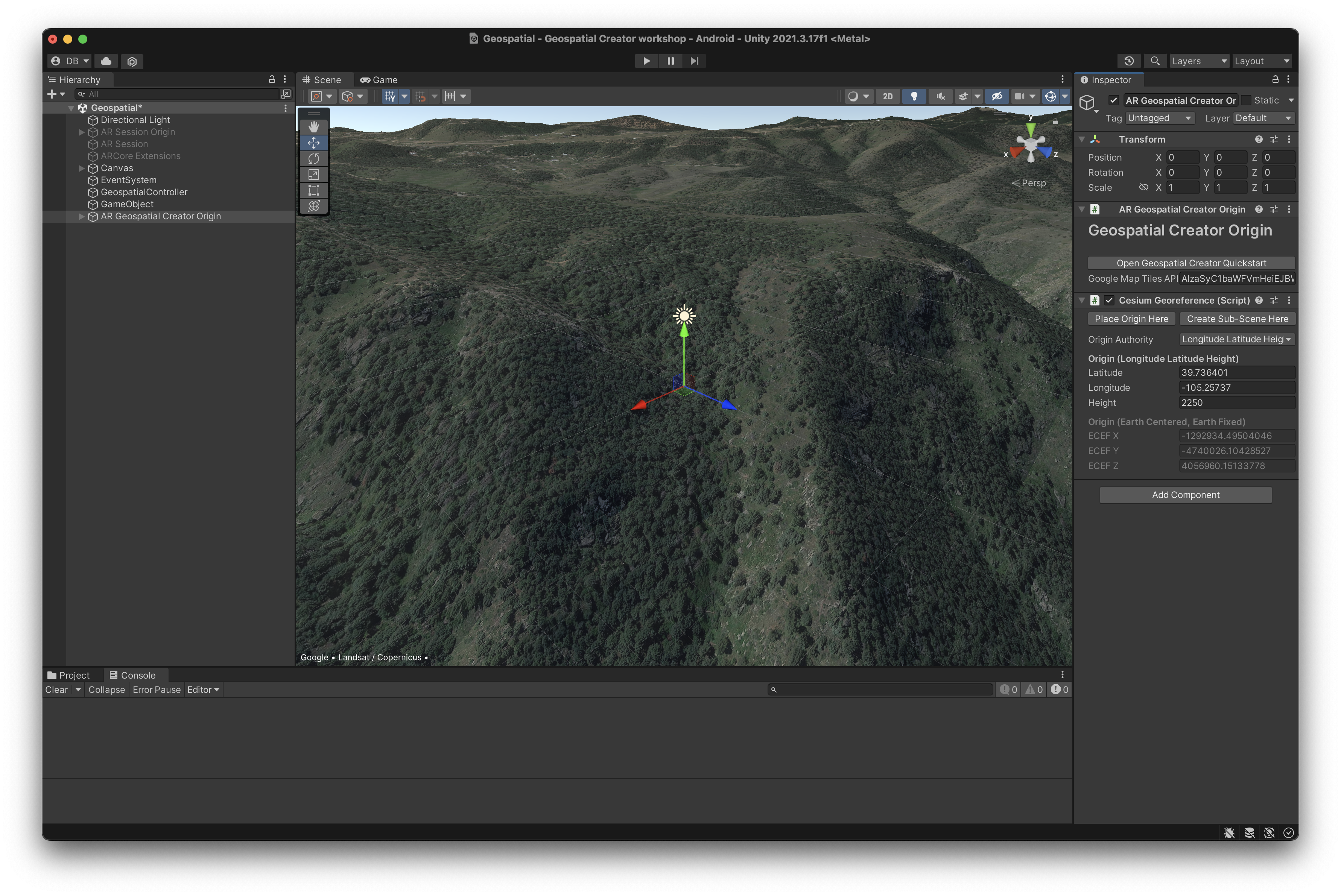 المربّعات في &quot;عرض المشهد&quot;
