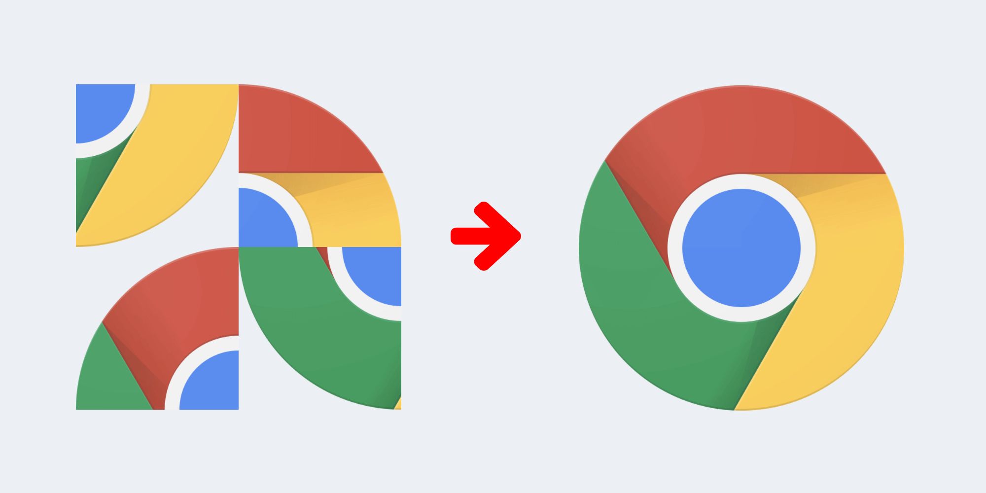 Rompecabezas del logotipo de Chrome
