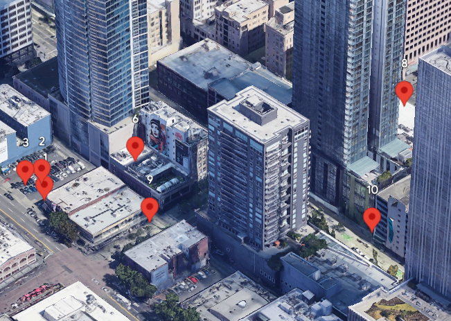 इमेज में, छिपे हुए मार्कर को छिपाने वाला मैप दिखाया गया है