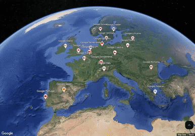 &quot;Ảnh động bay giữa và xung quanh các văn phòng ở Tây Ban Nha và Thuỵ Điển.