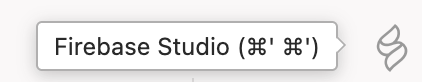 圖片:顯示 Firebase Studio 圖示。