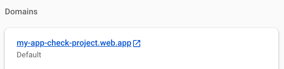 Image showing hosting domain dialog.