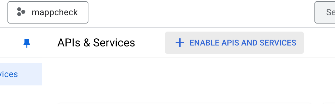 圖片:顯示「選取啟用 API」選單。