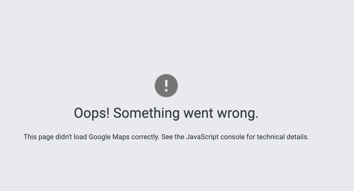 Image showing Something went wrong notification.