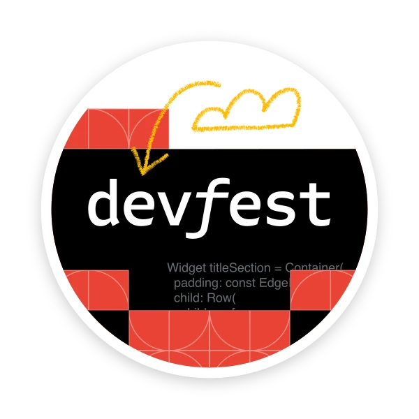 DevFest バッジを発見