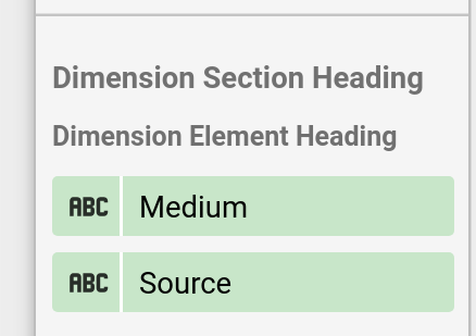 Data element section in Looker Studio properties panel.