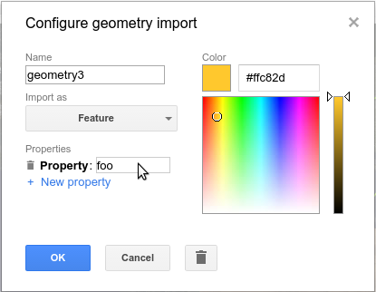 La herramienta de configuración de geometría