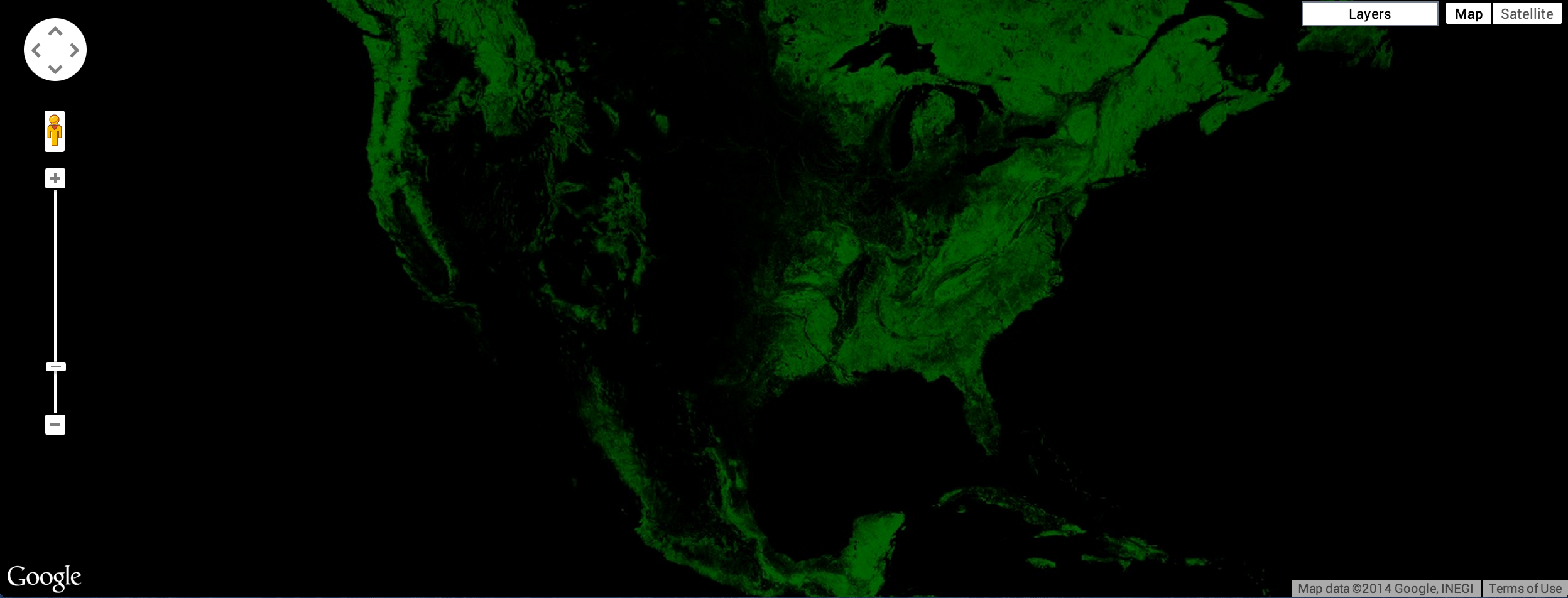 US forest cover